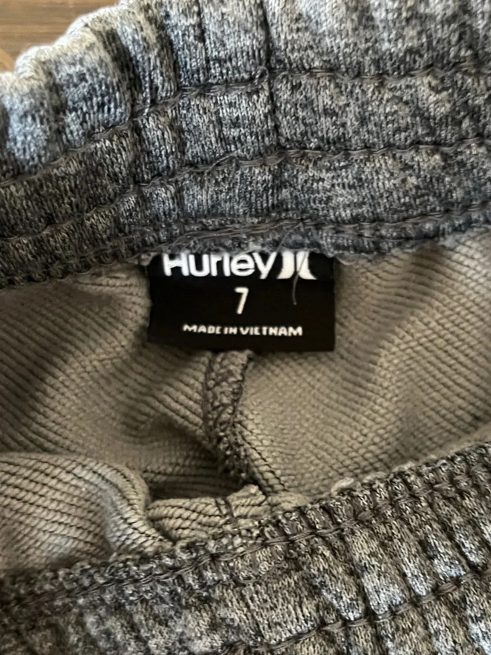 Hurley Gray Boys' Heather Jogger Pants with Side Logo